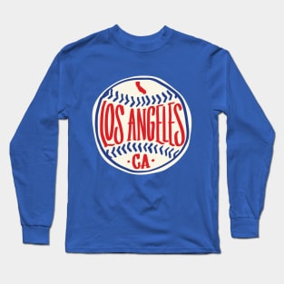 Los Angeles California Hand Drawn Script Long Sleeve T-Shirt